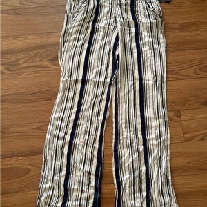 Striped Wide-Leg Pants